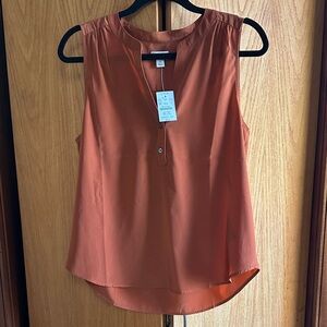 J. Crew Terracotta Sleeveless Blouse